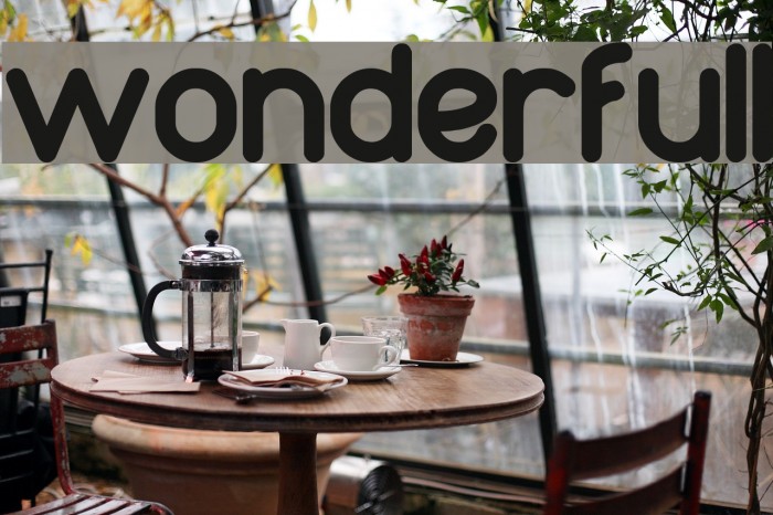 wonderfull Font examples