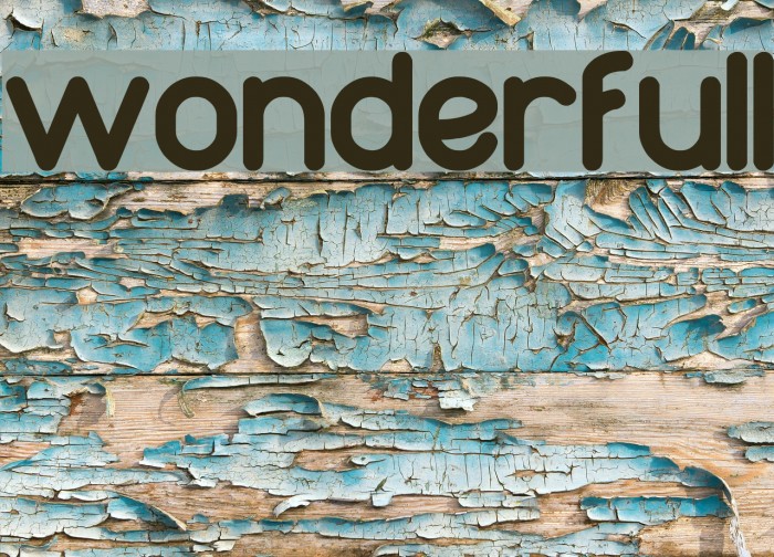 wonderfull Font examples