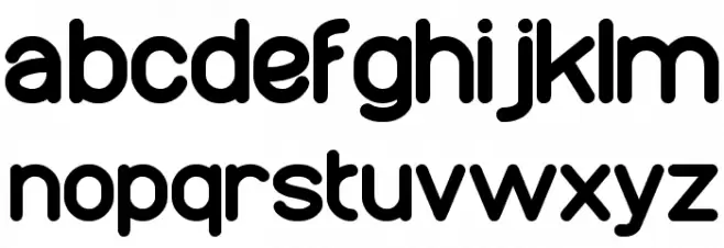 wonderfull Font LOWERCASE