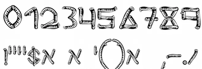 wood-sticks Font OTHER CHARS