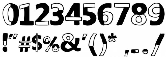 woodcutter DELICADA Font OTHER CHARS