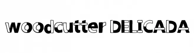 woodcutter DELICADA  font caratteri gratis