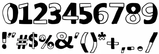 woodcutter DELICADA Font OTHER CHARS