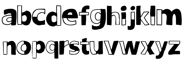 woodcutter DELICADA Font LOWERCASE