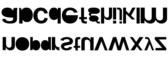 woodcutter KAOS Font LOWERCASE
