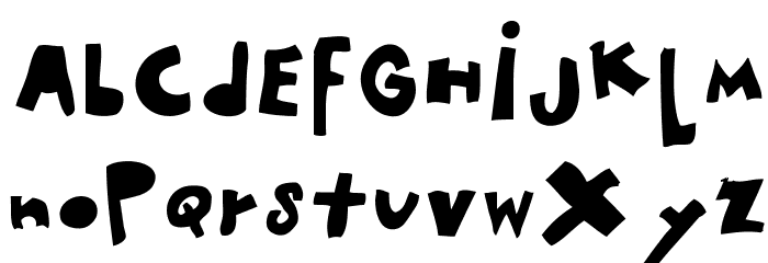 woodcutter MMXII Font LOWERCASE