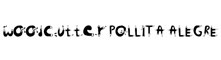 woodcutter POLLITA ALEGRE  Frei Schriftart Herunterladen