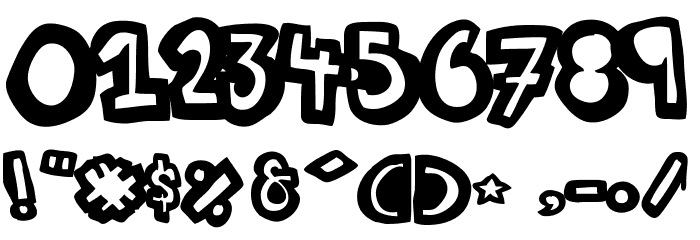 woodcutter Summer Shadows Font OTHER CHARS