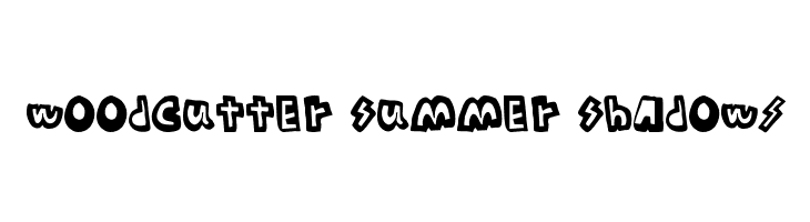 woodcutter Summer Shadows  Frei Schriftart Herunterladen