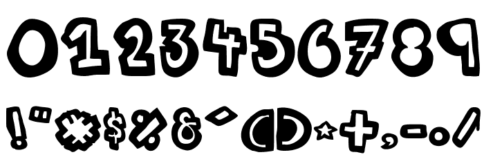 woodcutter Summer Shadows Font OTHER CHARS