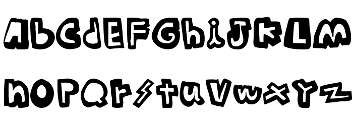 woodcutter Summer Shadows Font LOWERCASE