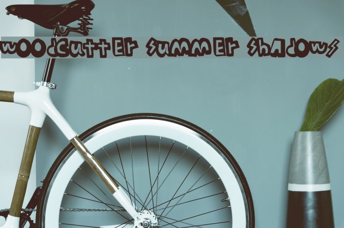 woodcutter Summer Shadows Font examples