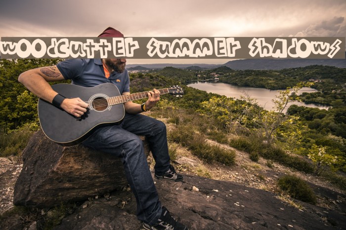 woodcutter Summer Shadows Font examples