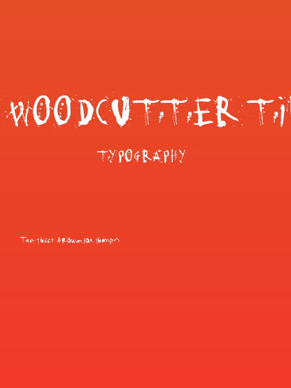 woodcutter TINTA CHINA Poster
