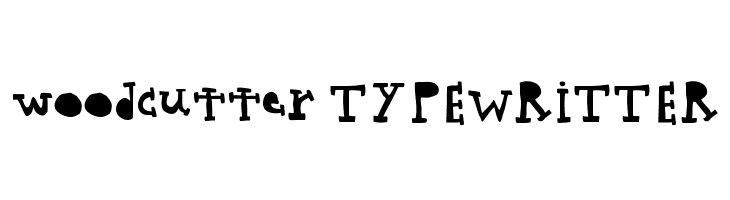 woodcutter TYPEWRITTER  font caratteri gratis