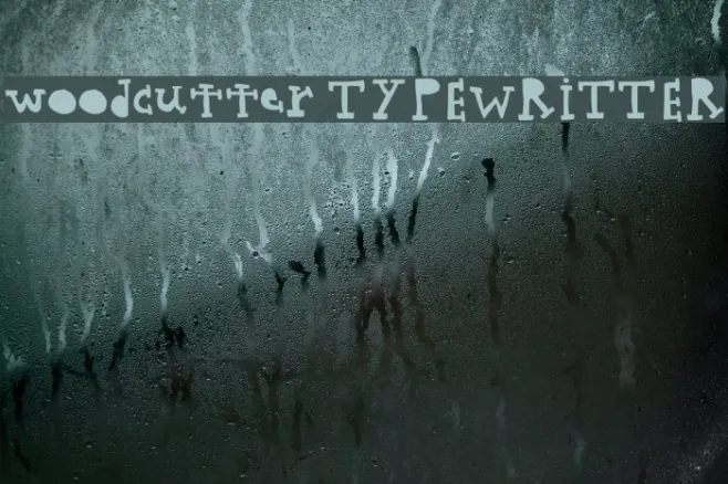 woodcutter TYPEWRITTER Example 3