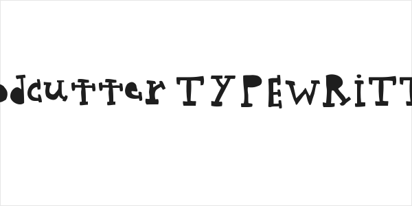 woodcutter TYPEWRITTER Logo