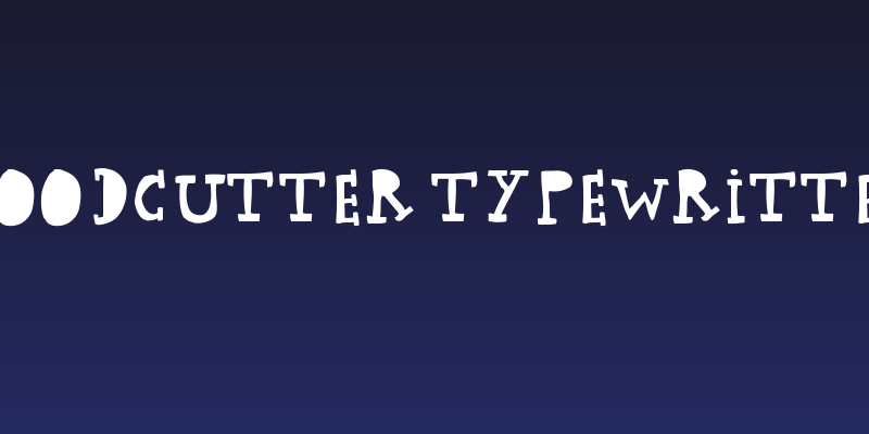 woodcutter TYPEWRITTER Social Header