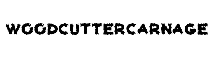 woodcutter carnage Шрифта