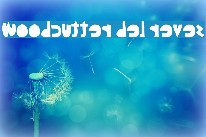 woodcutter del reves Font examples