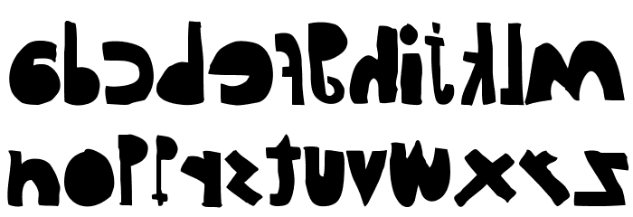 woodcutter del reves Font LOWERCASE