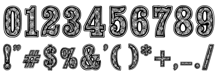 woodcutter fontana Font OTHER CHARS