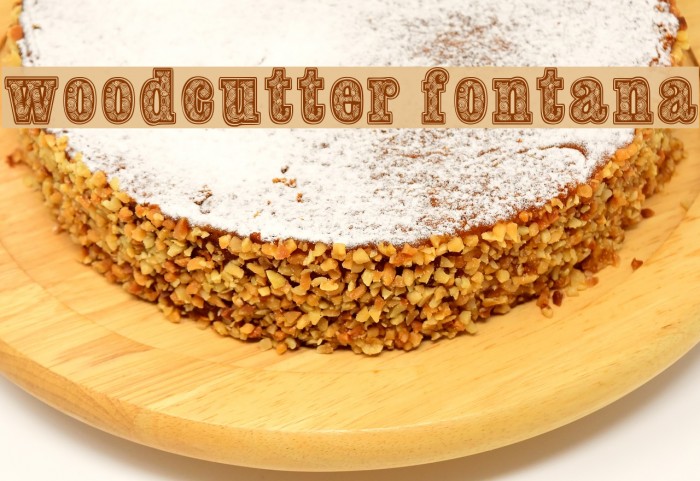 woodcutter fontana Font examples
