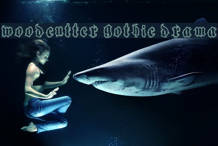 woodcutter gothic drama Font examples