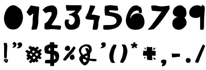 woodcutter hand2015 Font OTHER CHARS