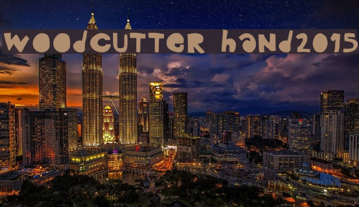 woodcutter hand2015 Font examples