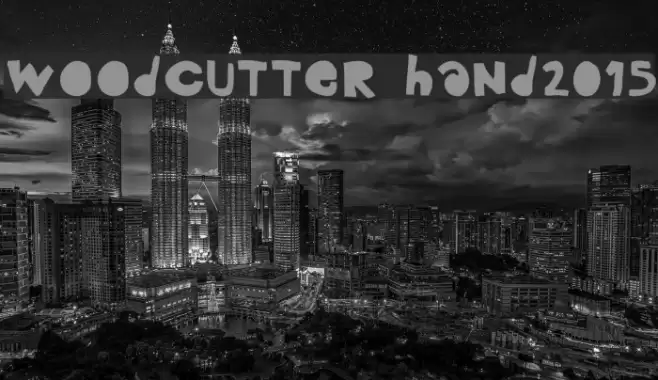 woodcutter hand2015 Font examples