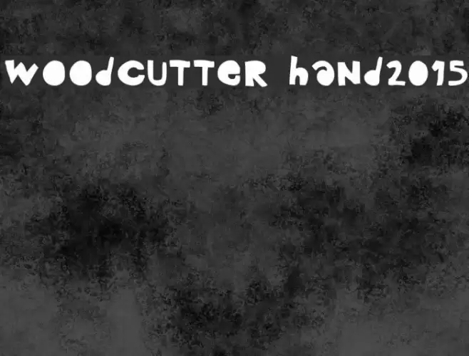 woodcutter hand2015 Font examples