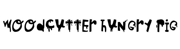 woodcutter hungry pig  font caratteri gratis
