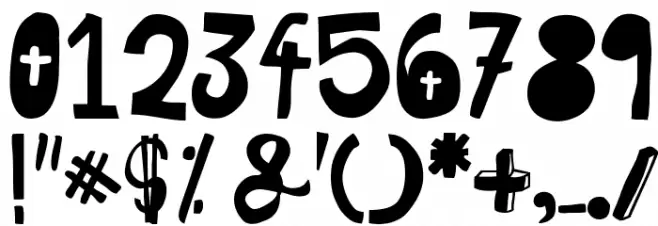 woodcutter hungry pig Font OTHER CHARS