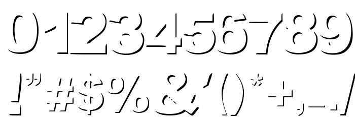 woodcutter invisible Font OTHER CHARS