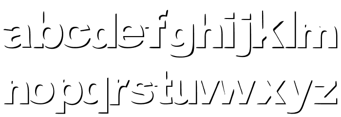 woodcutter invisible Font LOWERCASE
