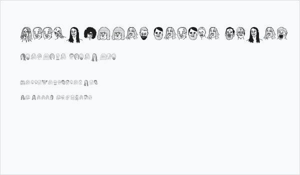 woodcutter people faces Business Card