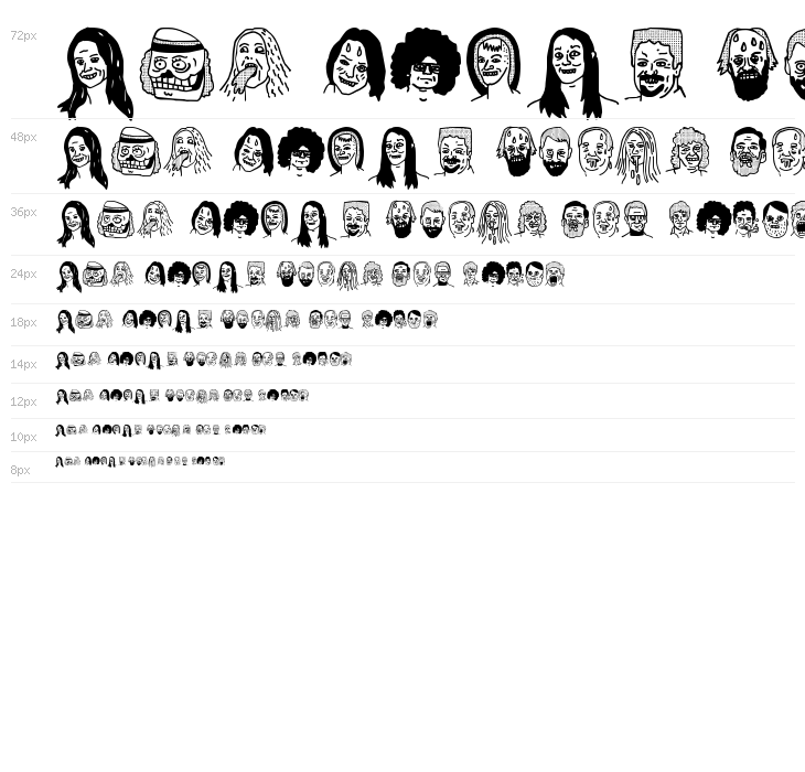 woodcutter people faces Waterfall