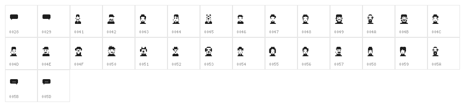 wooster Regular Character Map