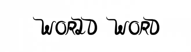 world word  Frei Schriftart Herunterladen