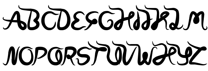 world word Font LOWERCASE