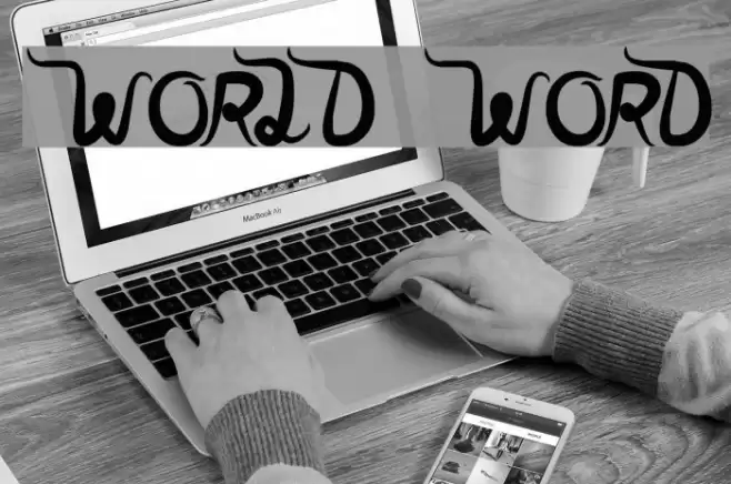 world word Font examples