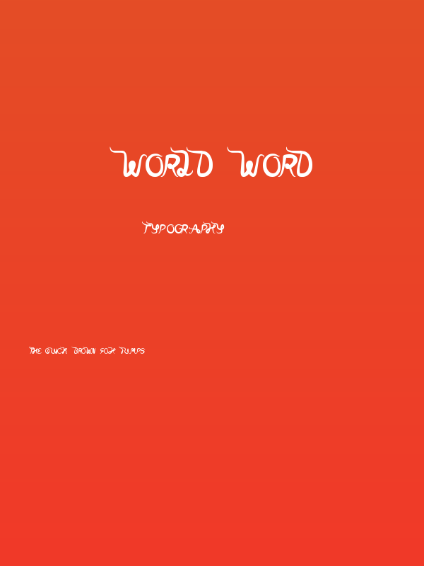 world word Poster