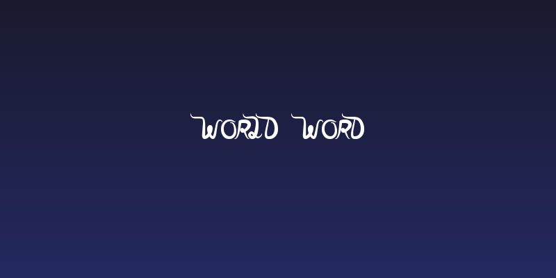 world word Social Header