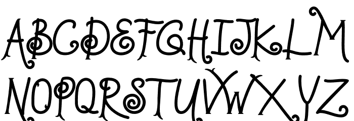 wornpath フォント 大文字