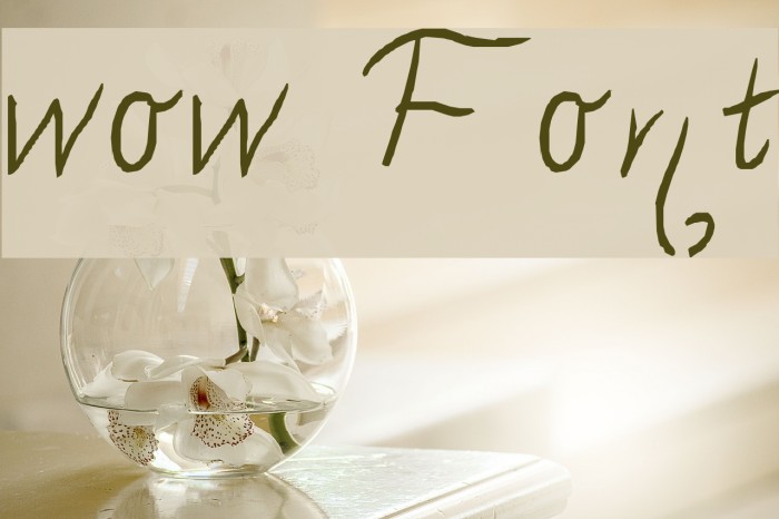 wow Font examples