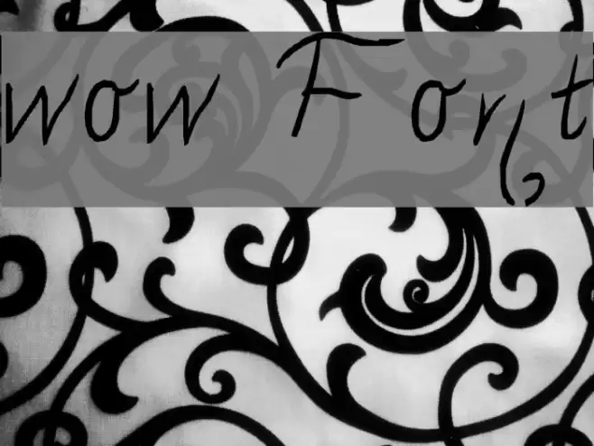 wow フォント examples