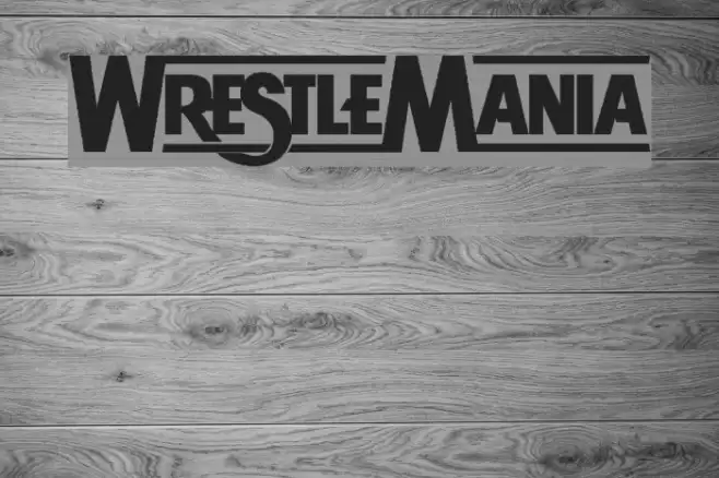 WRESTLEMANIA Font examples