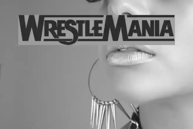 WRESTLEMANIA Font examples