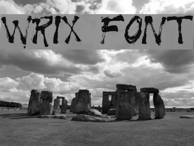 WRIX Font examples